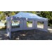 GAZEBO TENDA Pieghevole 6x3 BIANCO Pvc - COMPLETA LATERALI E BORSONE